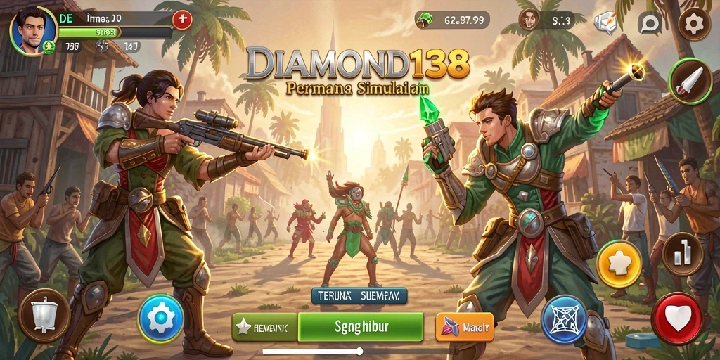 Tampilan gameplay menarik dari DIAMOND138 dengan fitur simulasi yang mengesankan.