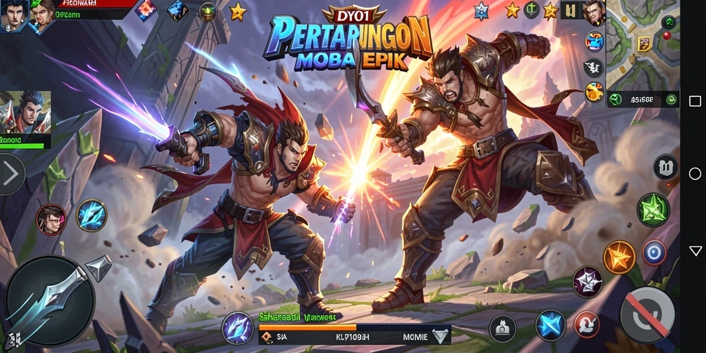 Tangkapan layar permainan <strong>DY01</strong> menampilkan aksi tim yang mendebarkan.