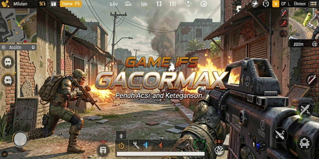 Tangkapan layar GACORMAX menampilkan aksi gameplay FPS yang mendebarkan.