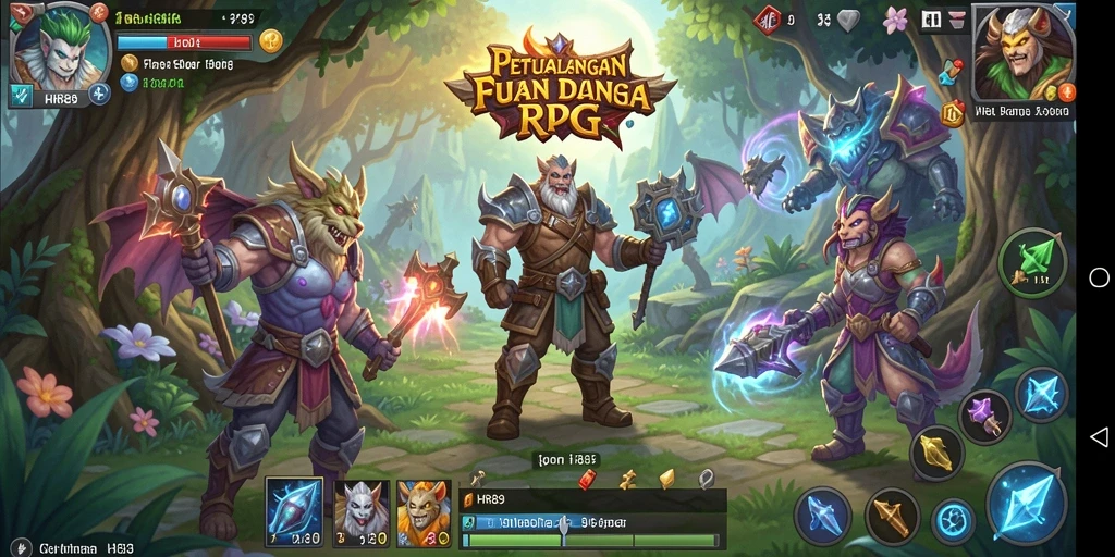 Gameplay seru HR89 yang penuh petualangan RPG.