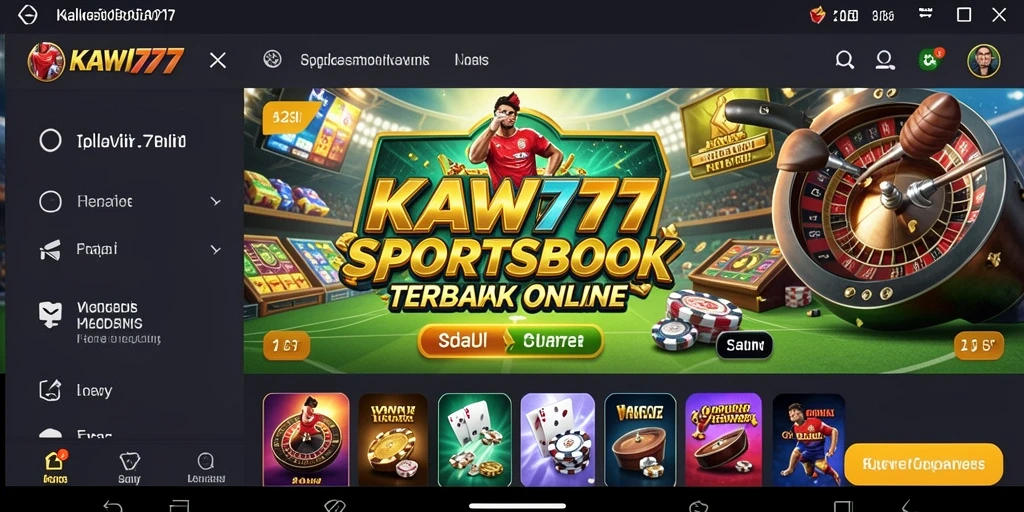 Tampilan gameplay Sportsbook yang mendebarkan dan interaktif.