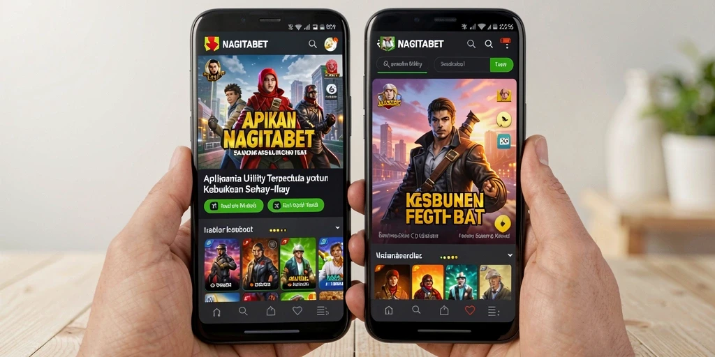 Tampilan antarmuka modern NAGITABET yang memudahkan navigasi.