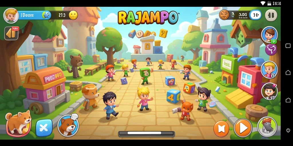 Tampilan gameplay RAJAMPO yang menarik dan penuh tantangan.