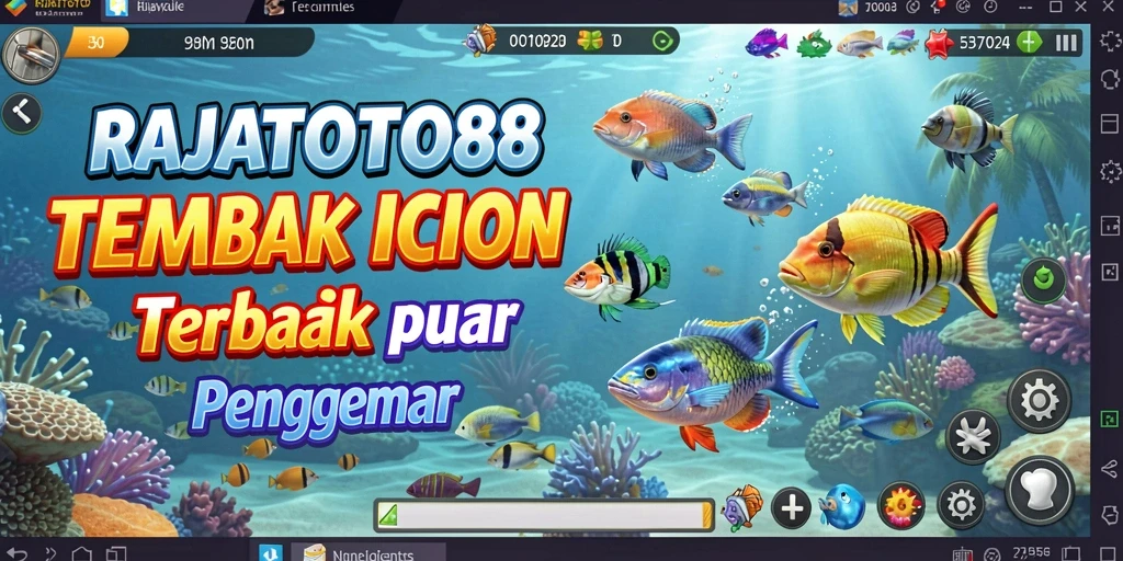 Tampilan gameplay menegangkan di RAJATOTO88 dengan berbagai jenis ikan.
