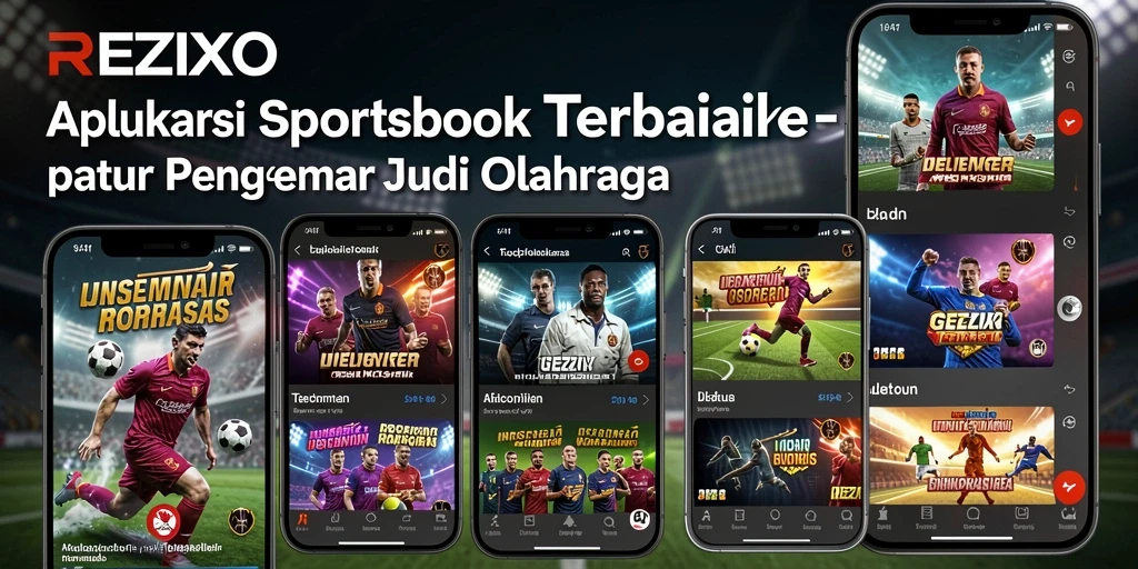 Tampilan screenshot utama REZIXO menampilkan pengalaman taruhan olahraga yang menarik.