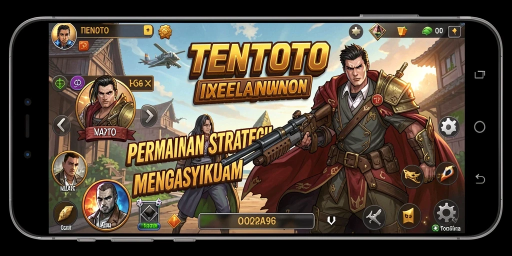Tampilan gameplay TENTOTO yang menarik dan penuh strategi.