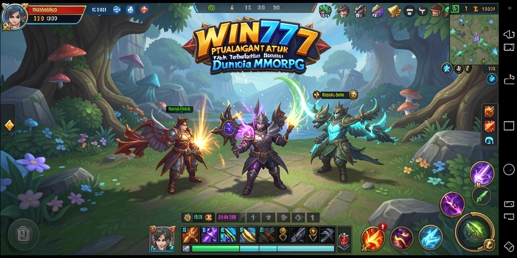 Tampilan menarik gameplay MMORPG yang mendebarkan.